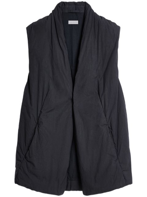 DRIES VAN NOTEN overdyed cotton gilet