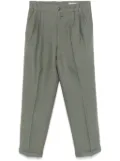 Versace Pre-Owned 1980s chevron-pattern trousers - Grey