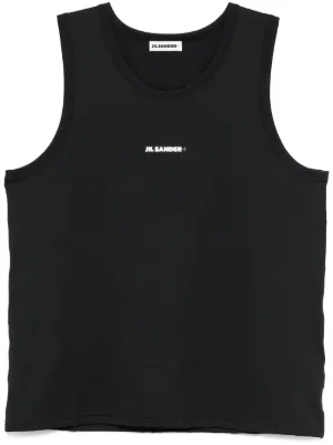 JIL SANDER - Semi-sheer tank top | Leam Roma - Luxury