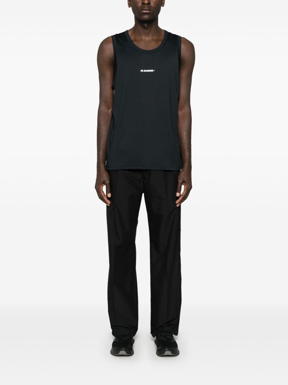 Jil Sander Jersey performance tanktop - Zwart