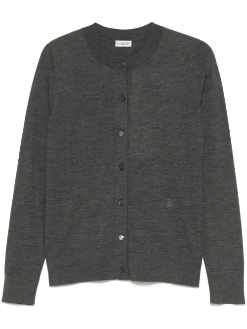 Burberry cardigan en laine - Gris - Burberry - Modalova
