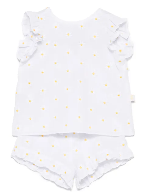 Il Gufo set de shorts con bordado floral