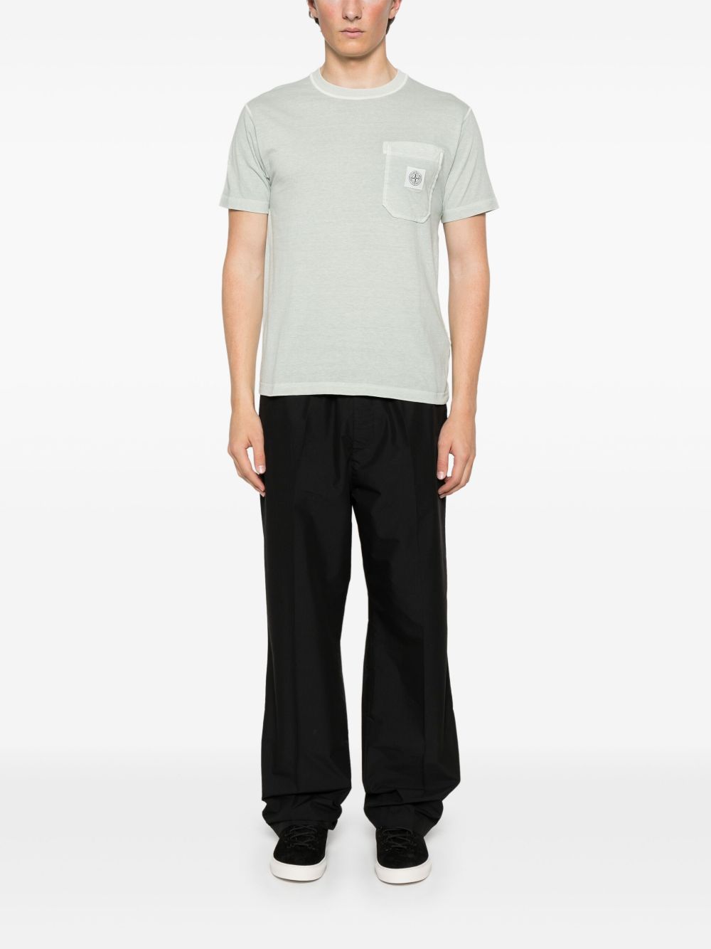 Stone Island T-shirt met print - Groen