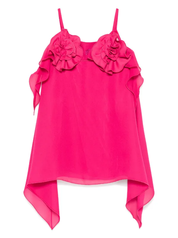 strapless open back dress Delanie Pink Maxi Dress