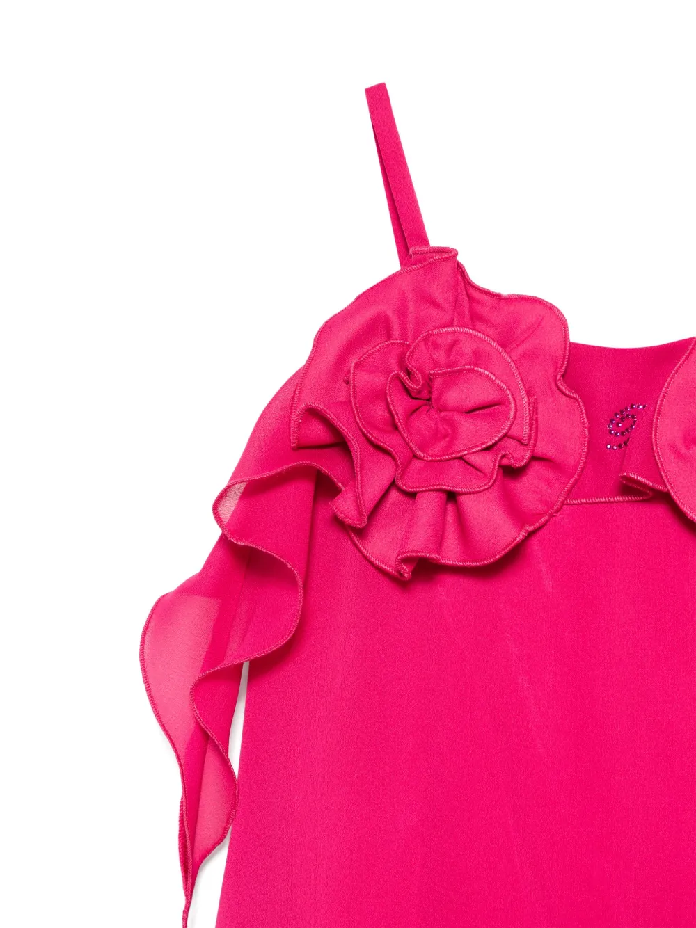 Miss Blumarine Jurk met bloemenpatch Roze