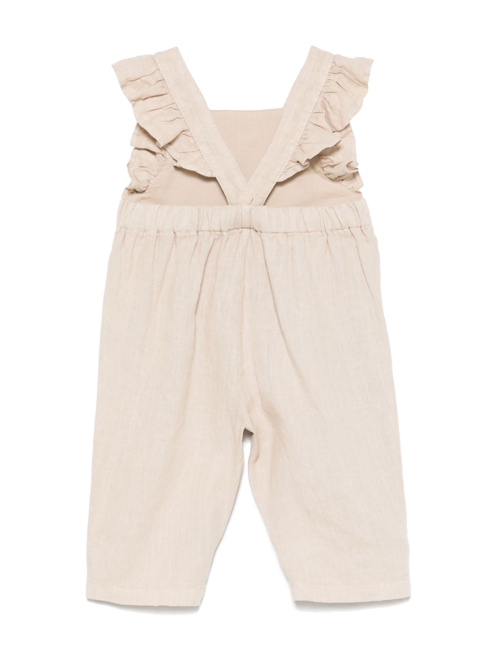 Il Gufo linen dungarees - Beige