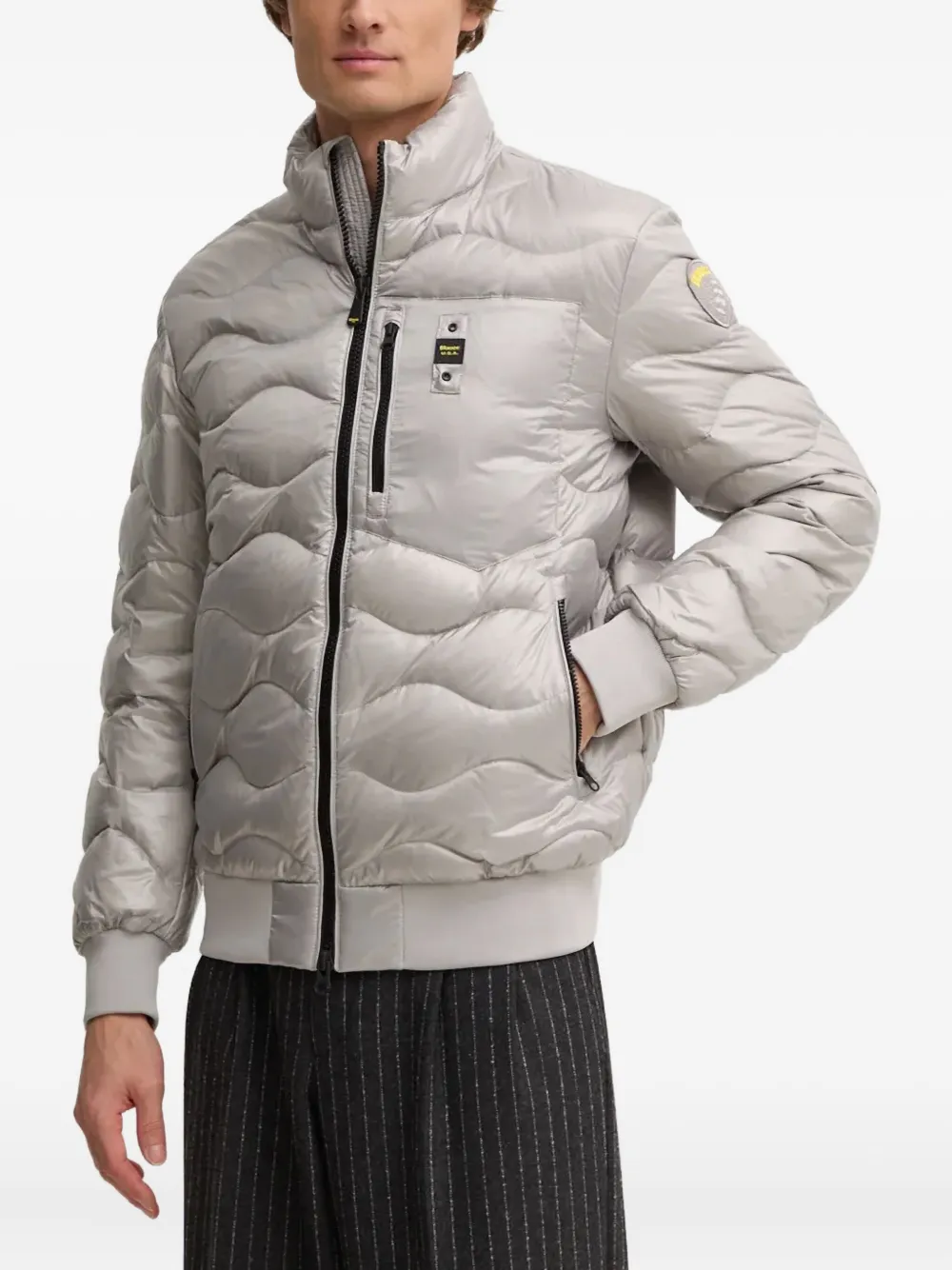 Blauer quilted padded jacket | Grey | Image 1