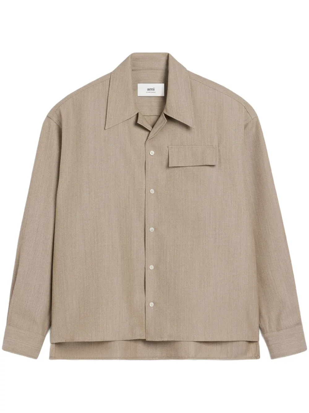 AMI Paris camisa con cuello cubano | neutro | Image 1