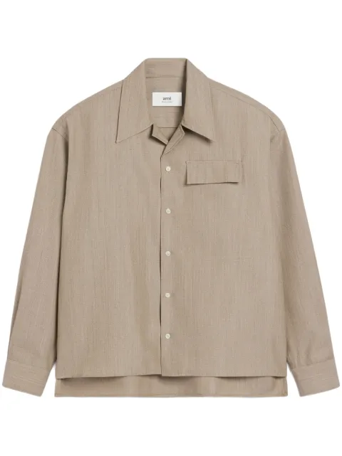 AMI Paris camp-collar shirt