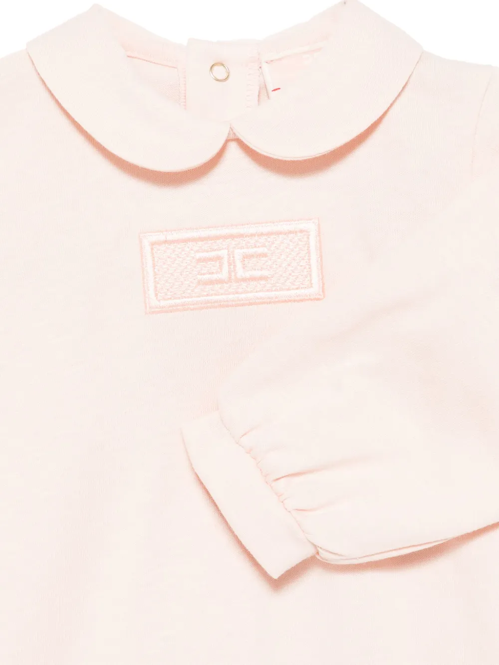Elisabetta Franchi La Mia Bambina Pyjama met logopatch Roze