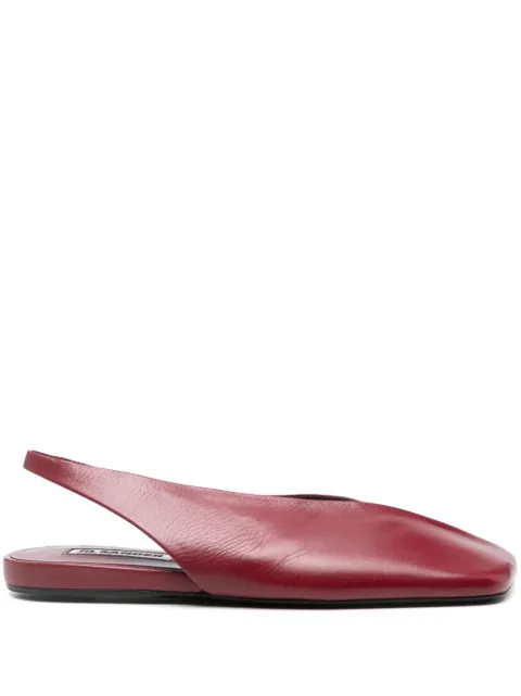 Jil Sander flats con logo estampado