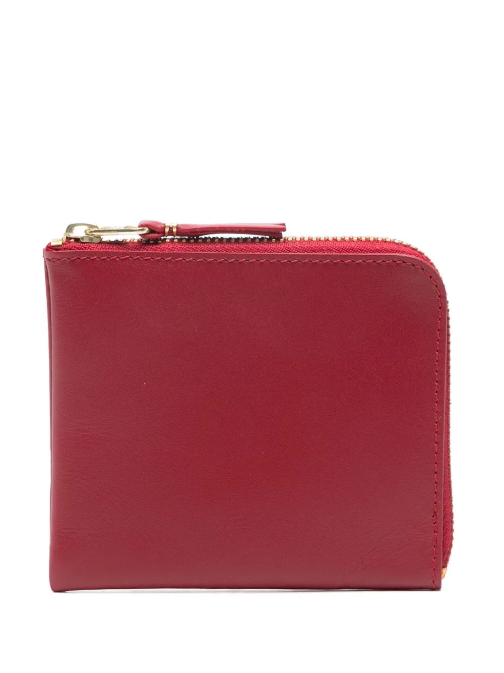 Comme Des Garçons Wallet Leren portemonnee Rood