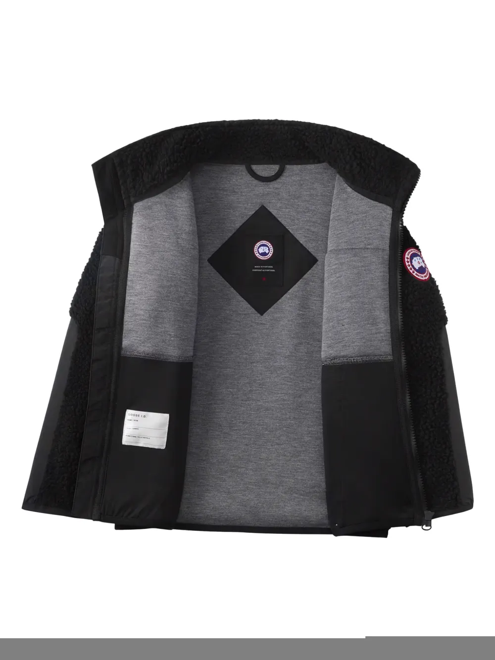 Canada Goose Kids Jack met vlakken - Zwart