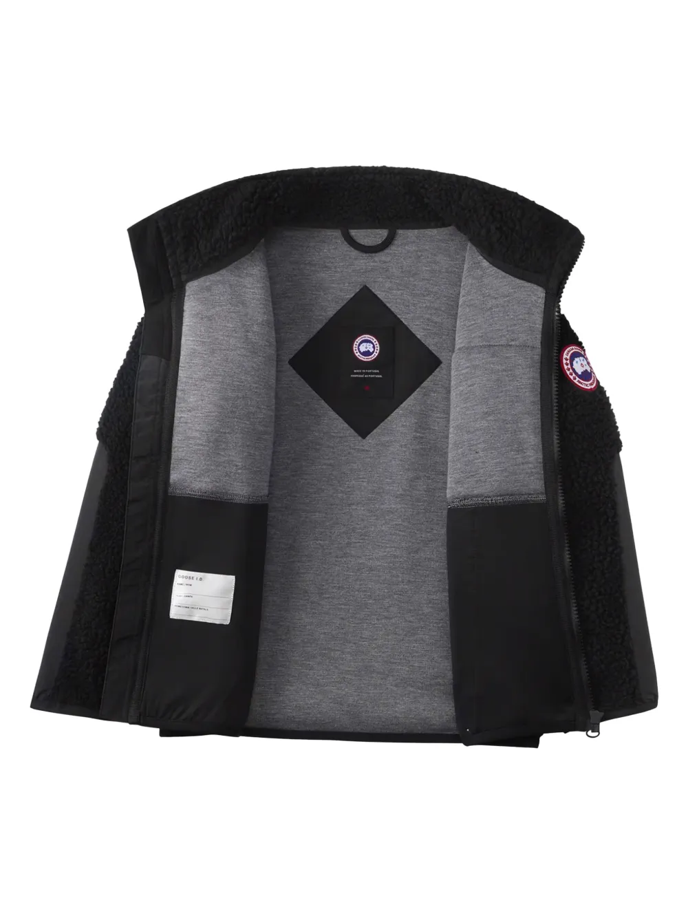 Canada Goose Kids Jack met vlakken - Zwart