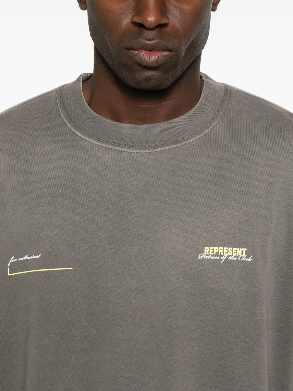 Represent T-shirt met print Groen