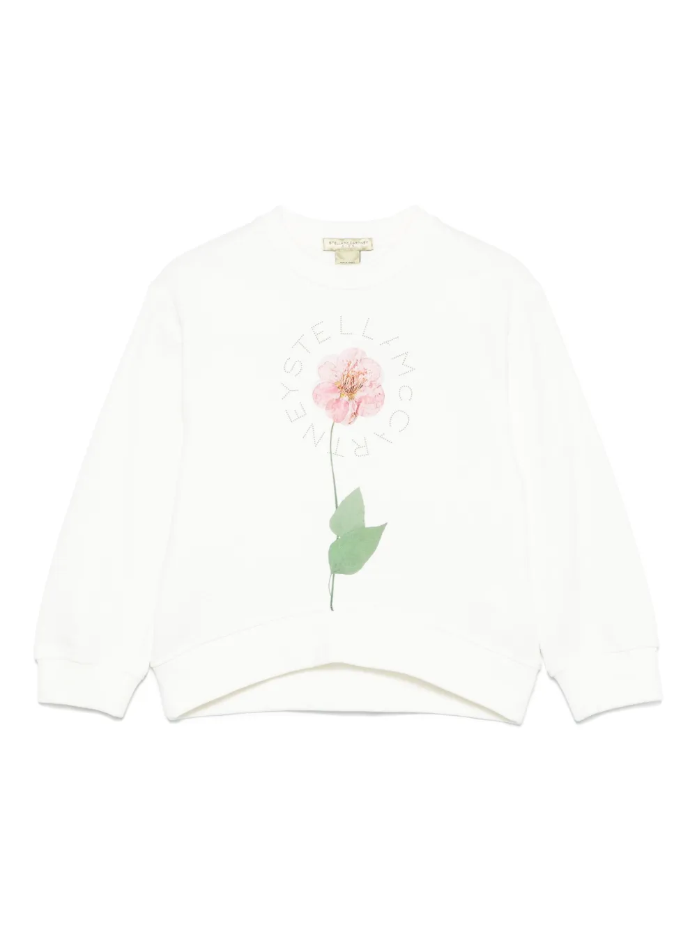 Stella McCartney Kids Sweater met bloe print Wit