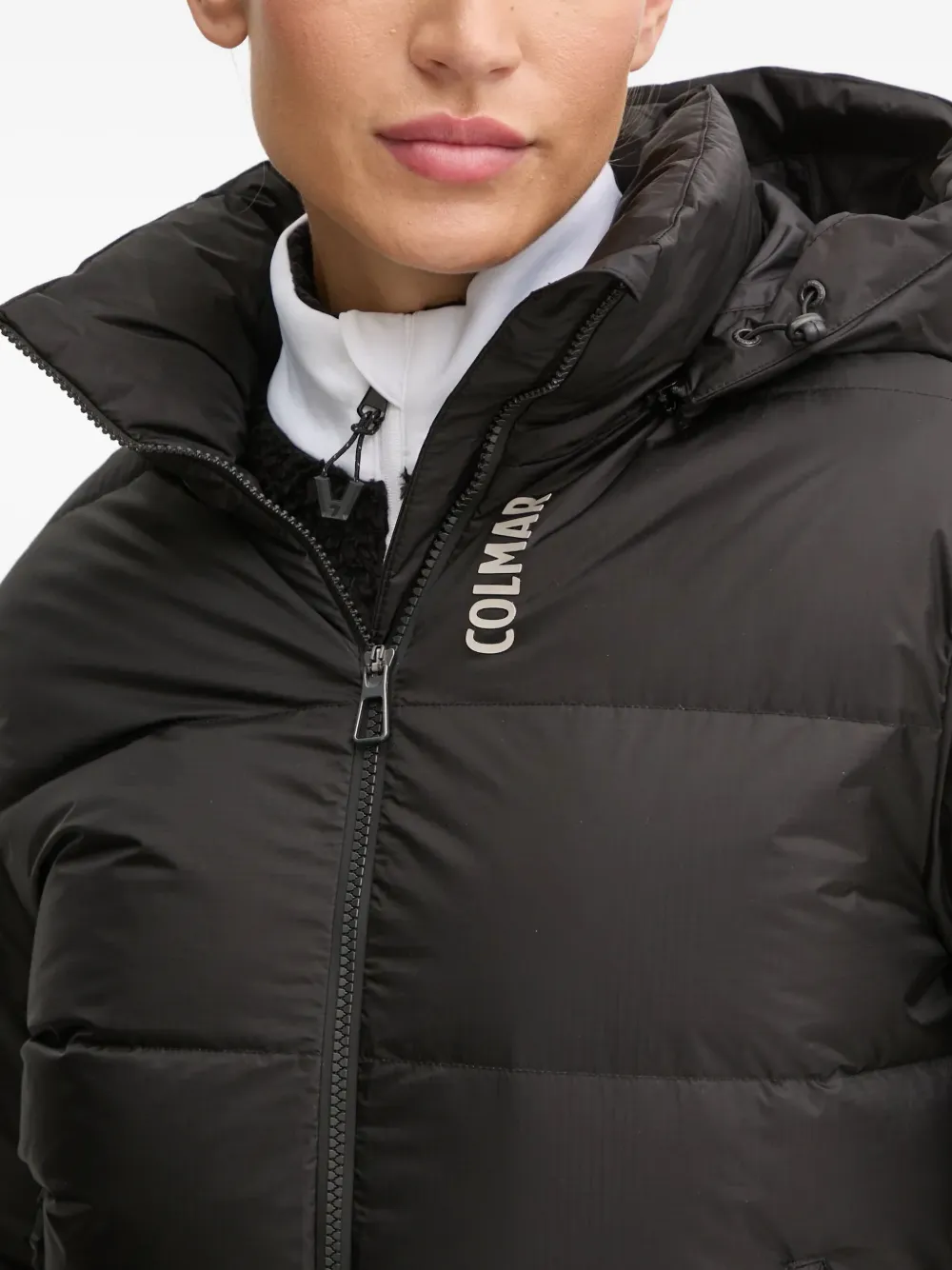 Colmar Hooded Zip Ski Jacket In Black