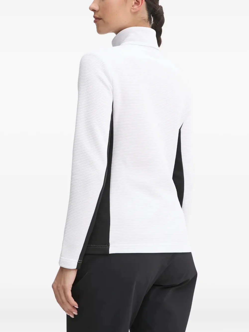 Colmar Zip Textured Ski Sweatshirt In White