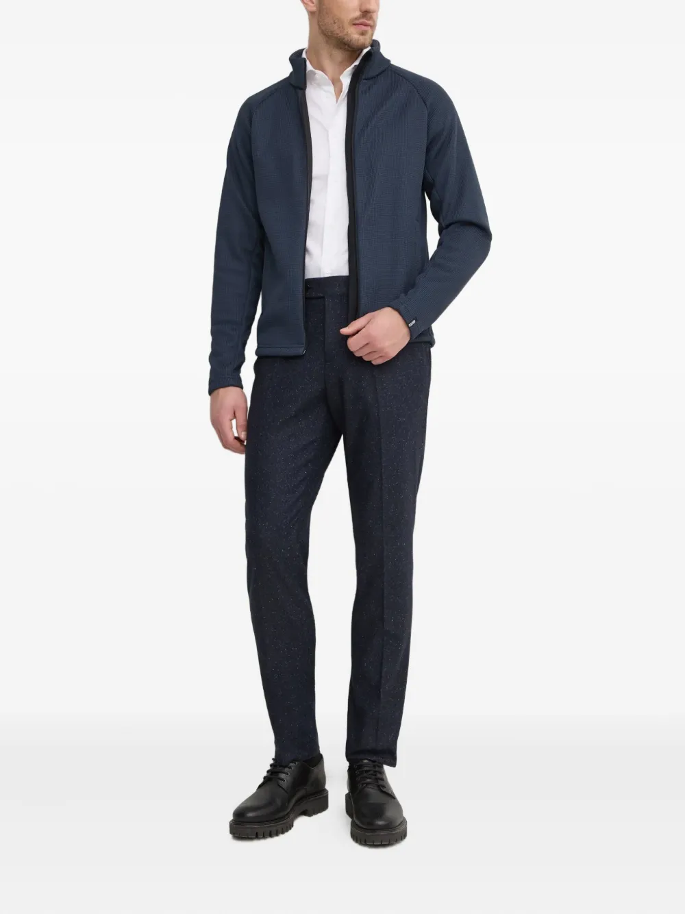Colmar zip textured ski sweatshirt | Blue | Image 1