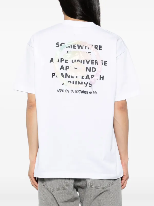 AAPE BY *A BATHING APE® ロゴ Tシャツ | ホワイト | FARFETCH JP