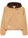 CHOCOOLATE layered hooded jacket - Brown