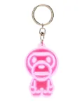 A BATHING APE® logo print keyring - Pink