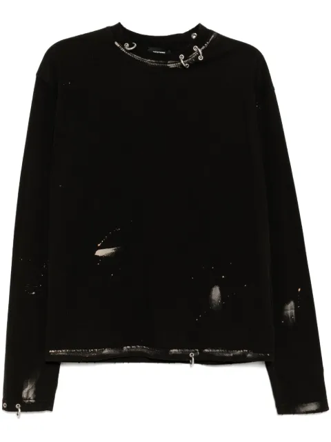 We11done faded effect T-shirt