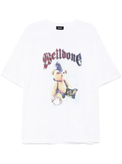 We11done logo print T-shirt