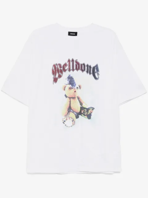 We11done logo print T-shirt