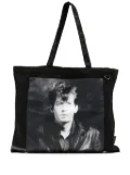 izzue graphic-print shoulder bag - Black