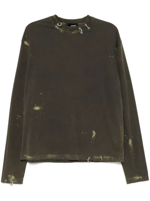 We11done faded effect T-shirt