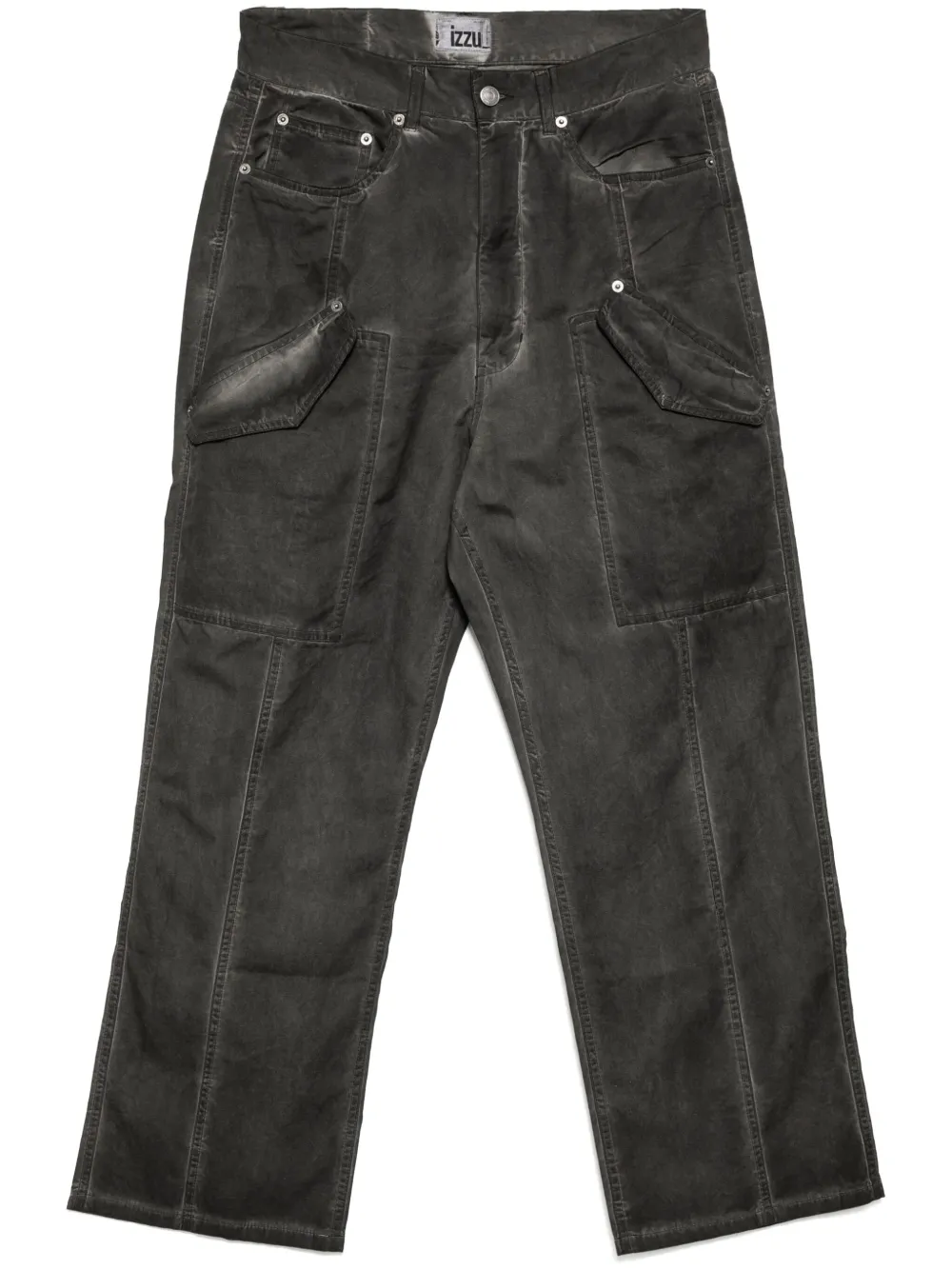 Izzue Cargo straight broek Grijs