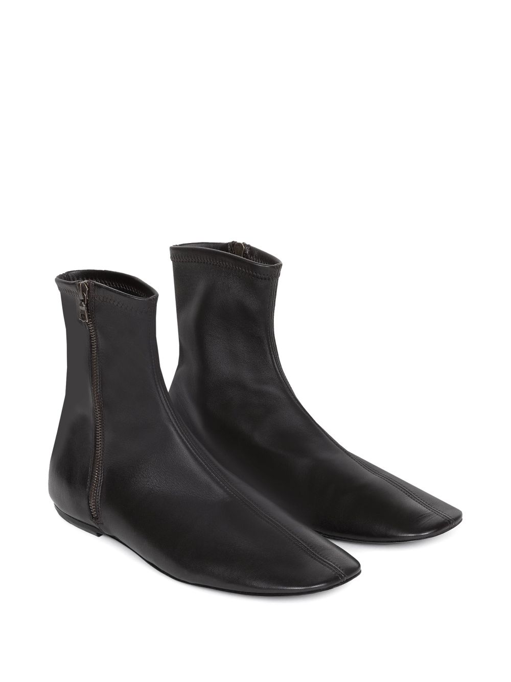 DRIES VAN NOTEN leather boots - Zwart