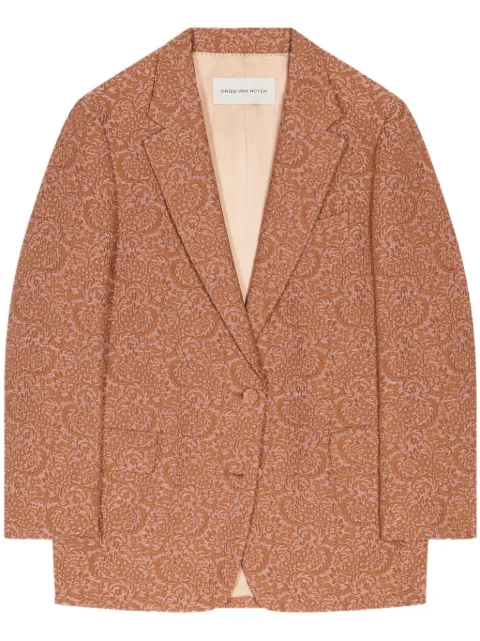 DRIES VAN NOTEN blazer oversize en jacquard