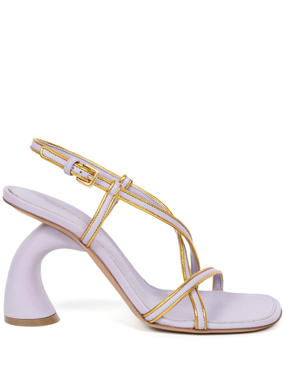 gold trim sandals