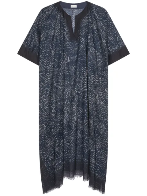 DRIES VAN NOTEN caftán estampado