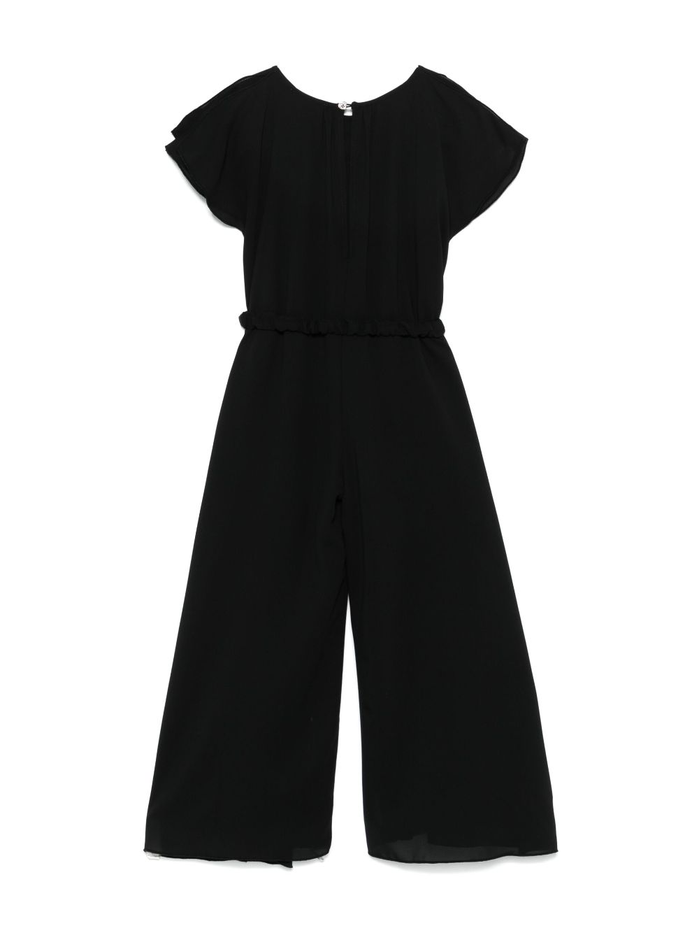 Monnalisa Jumpsuit met ceintuur - Zwart