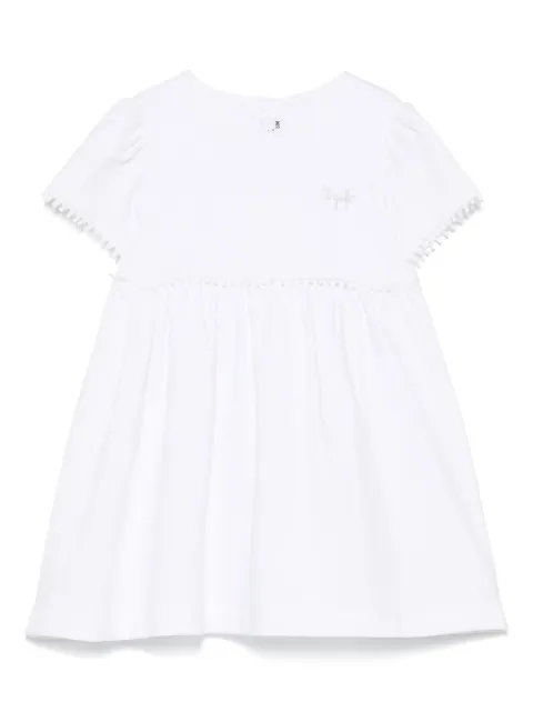 Il Gufo logo-embroidered dress
