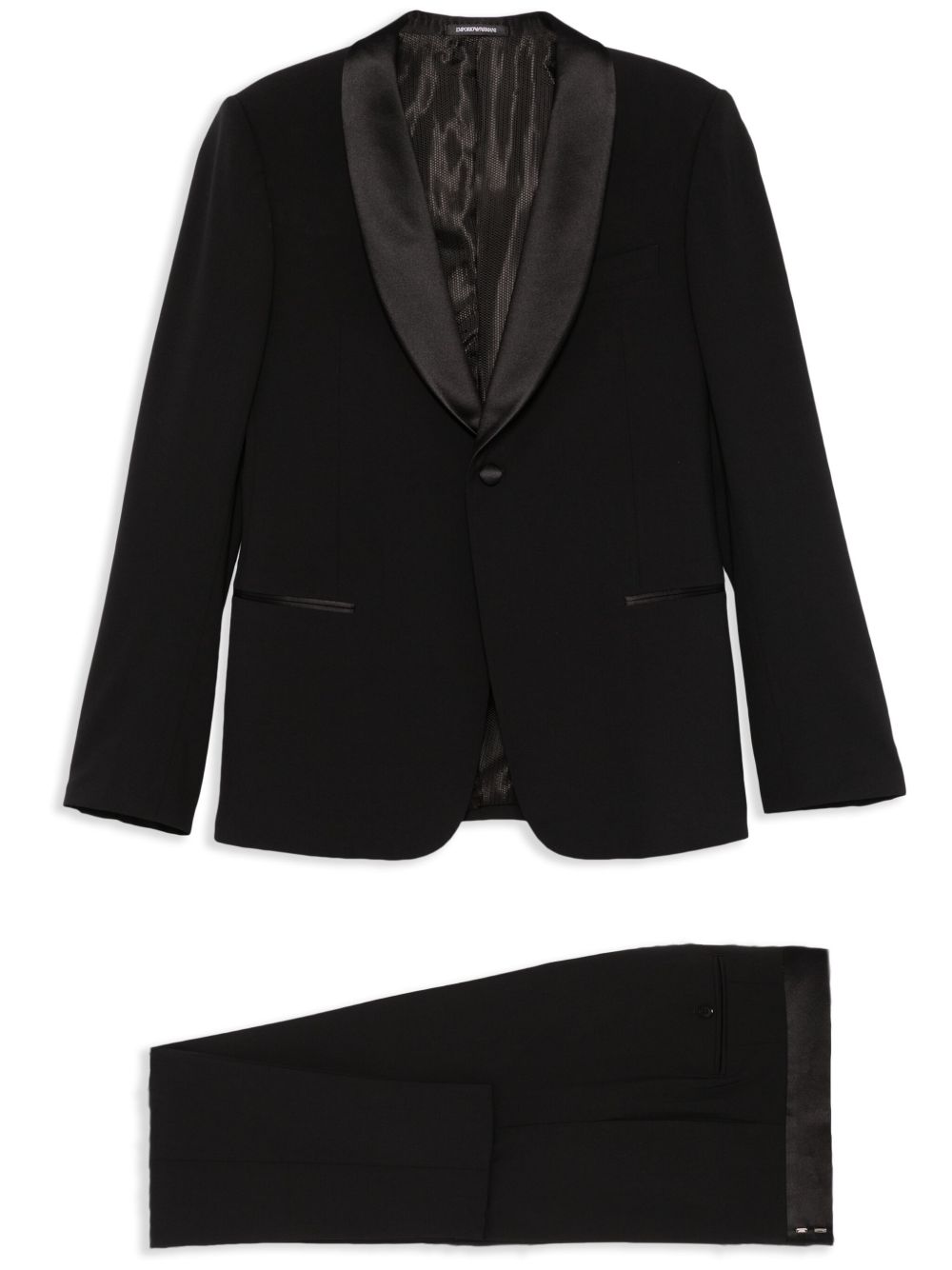 Emporio Armani single-breasted suit - Black