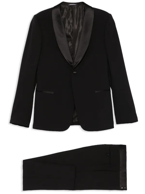 Emporio Armani シングルスーツ | ブラック | FARFETCH JP