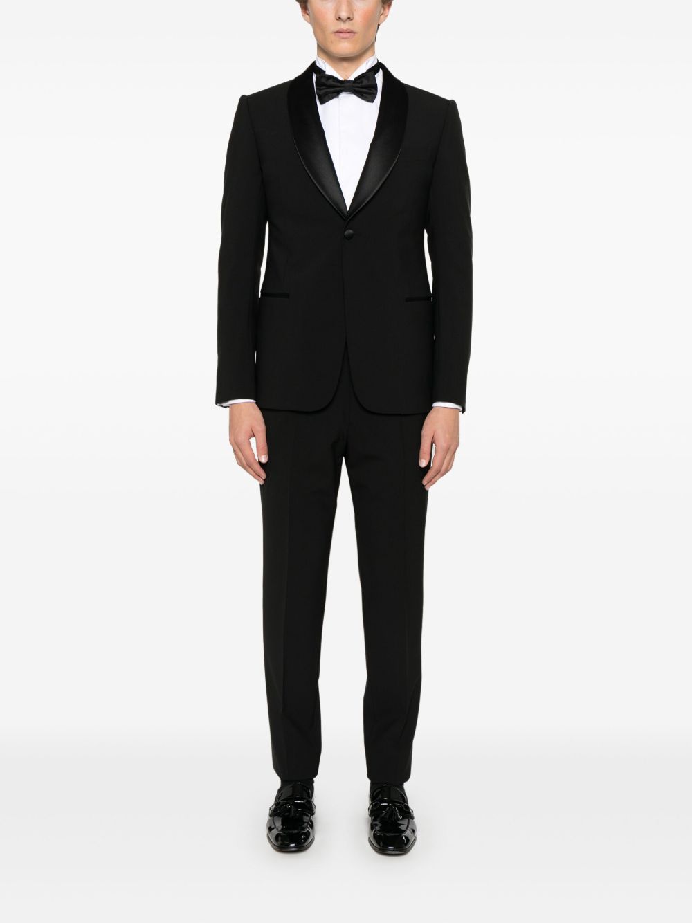 Emporio Armani single-breasted suit - Black