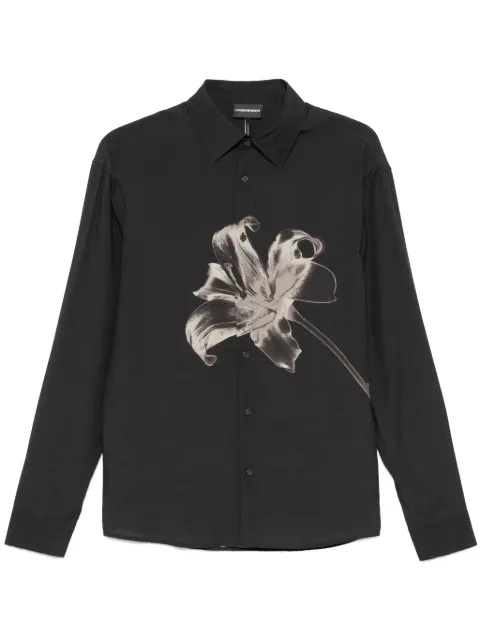Emporio Armani floral-print shirt
