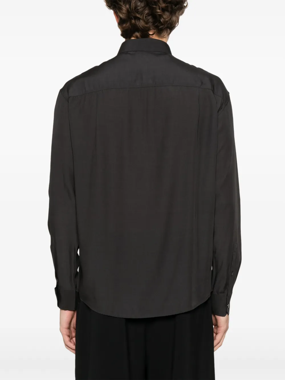 Emporio Armani Overhemd met bloemenprint Zwart