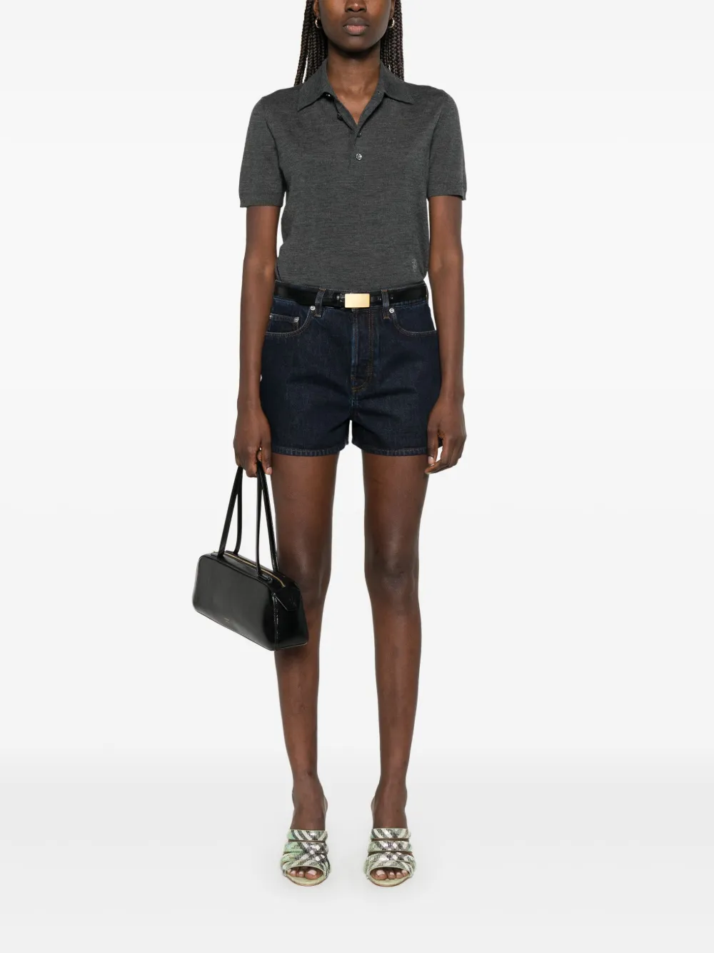 Burberry Shorts met patch-detail - Blauw