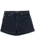 Burberry patch-detail denim shorts - Blue