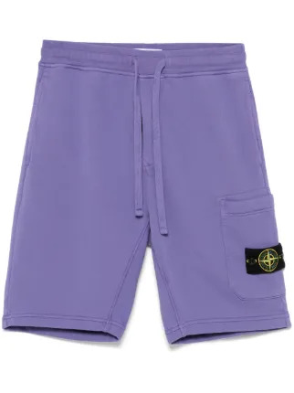 Stone Island コンパスバッジ ショートパンツ | パープル | FARFETCH JP
