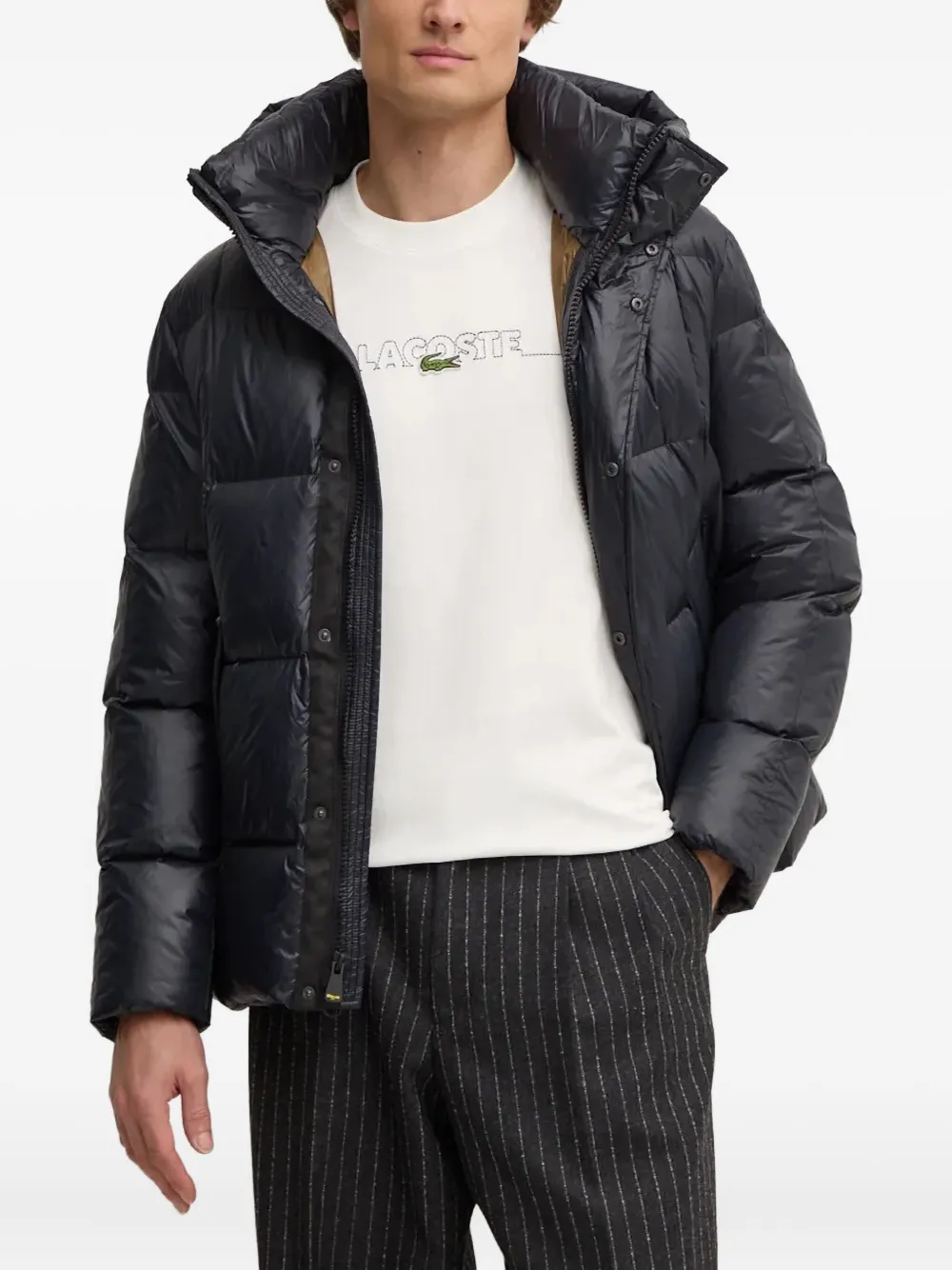Blauer Hooded Quilted Jacket In Black