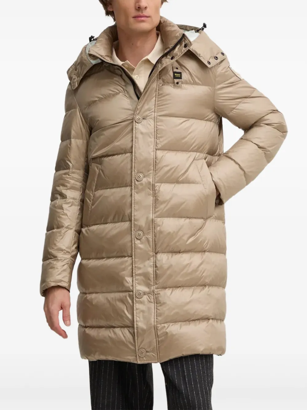 Blauer hooded padded jacket | Neutrals | Image 1