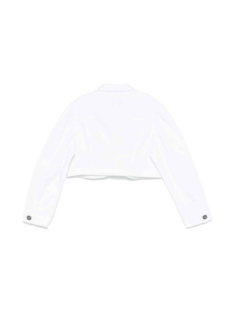 DONDUP KIDS cropped denim jacket - White