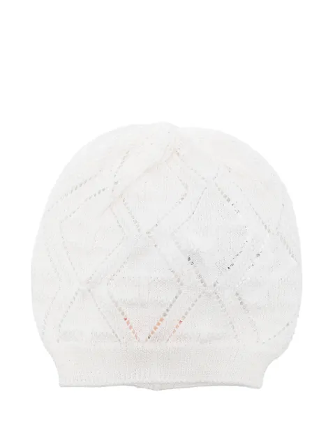 Elisabetta Franchi La Mia Bambina pointelle beanie